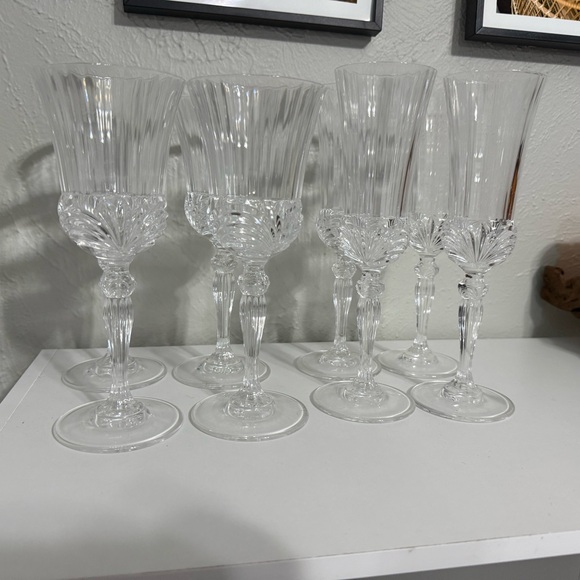 Crystal glass set - Picture 1 of 4
